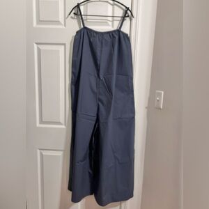 COS Dark blue/navy Elastic Strap Jumpsuit in Cotton